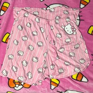 New Hello Kitty Stripe Pajama Pants